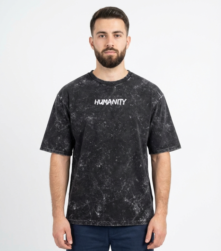 Unisex Acid Washed Oversized Tee